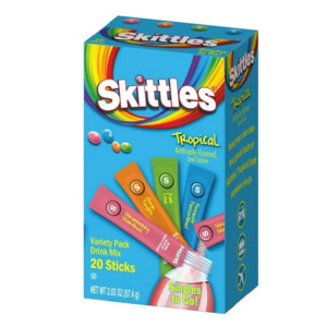 Drinks: Skittles Tropical Zero Sugar Drink Mix Variety Pack 20ct