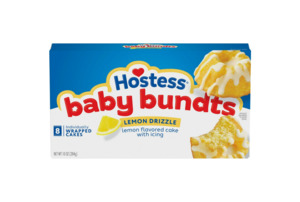 Snacks: Hostess Baby Bundts, Lemon Drizzle Flavored Mini Cakes, 10 oz Box (8 Ct.)