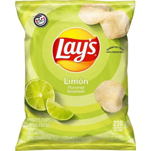 Snacks: Lays Limon Potato Chips 1.5oz/42.5g
