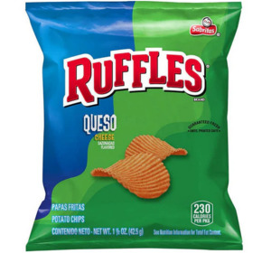 Snacks: Ruffles Queso Cheese 1.5oz