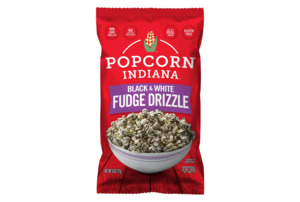Snacks: Popcorn, Indiana Black & White Drizzlecorn, 6 Oz