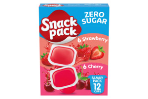 Snack Pack Zero Sugar Strawberry and Cherry Flavored Juicy Gels, 3.25 oz Snack C&hellip;