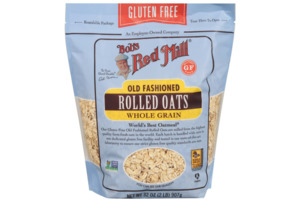 Pantry: Bob's Red Mill Gluten Free Non-GMO Old Fashioned Rolled Oats, 32 oz Bag Shelf-Stable Ready-to-Cook