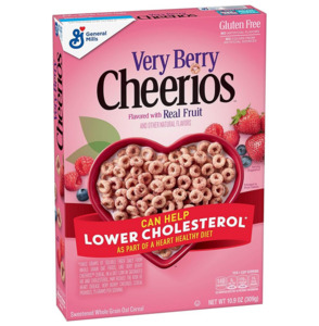 Pantry: Very Berry Cheerios, Gluten Free, Breakfast Cereal, 10.9 oz