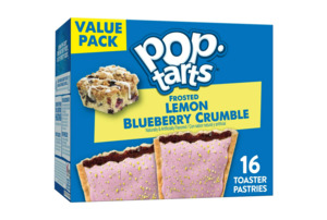 Pantry: Pop-Tarts Frosted Lemon Blueberry Crumble Toaster Pastries, Breakfast Foods, Shelf-Stable, 27 oz (16 Count)