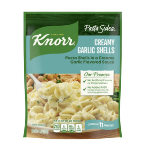 Knorr No Artificial Flavors Creamy Garlic Spiral Pasta Cooks in 8 Minutes , 4.4 &hellip;