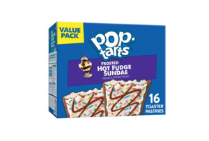Pantry: Pop-Tarts Frosted Hot Fudge Sundae Toaster Pastries, Breakfast Foods, Shelf-Stable, 27 oz (16 Count)
