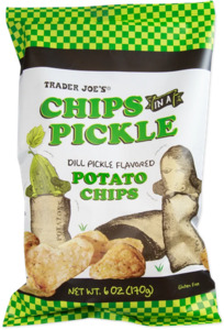 Clearance: ** Bags Squashed in Transit ** Trader Joe's Chips in a Pickle