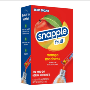 Snapple Fruit Singles To Go! Mango Madness 6ct