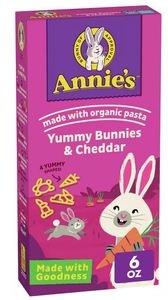 Grocery: Annie's Yummy Bunnies & Cheddar Pasta & Cheese - 6oz
