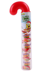 Christmas In Stock 1: Frankford SpongeBob SquarePants Krabby Patties Original Flavor Gummy Candy Tube, Christmas, 1.6 oz