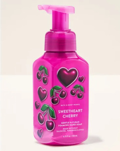 Soap: Bath & Body Works Sweetheart Cherry Gentle & Clean Foaming Hand Soap