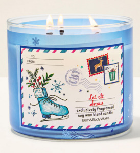 Let it Snow  3-Wick Candle