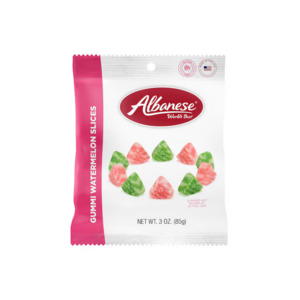 Chocolate Candy: Albanese Gummi Watermelon Slices, 3 oz.
