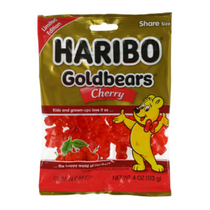 Chocolate Candy: Haribo® Goldbears® Cherry Gummi Candy 4oz