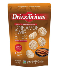 Snacks: Drizzilicious Drizzled Cinnamon Swirl Mini Rice Cake - 4oz