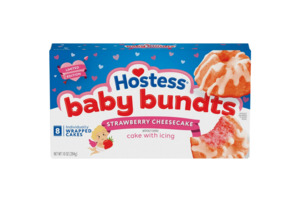 Hostess Baby Bundts Strawberry Cheesecake Artificially Flavored Snack Cakes with&hellip;