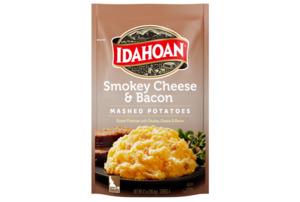 Idahoan Smokey Cheese & Bacon Mashed Potatoes Side Dish, 4 oz