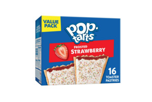 Pantry: Pop-Tarts Frosted Strawberry Toaster Pastries, Breakfast Foods, Shelf-Stable, 27 oz (16 Count)