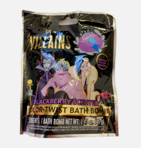 Disney Villains Color Twist Bath Bombs Blackberry Scented