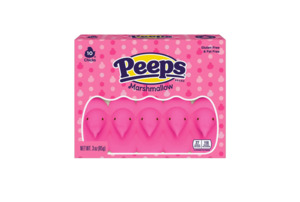 Easter: PEEPS, Pink Marshmallow Chicks Easter Candy, 10 Count