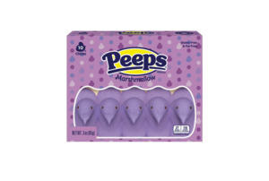 Easter: Peeps, Lavender Marshmallow Chicks, Easter Candy, - 10 Count
