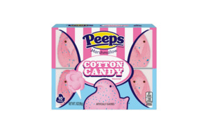 Easter: PEEPS, Cotton Candy Flavored Marshmallow Chicks, 10 Count