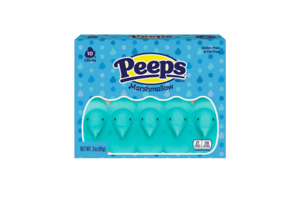 Peeps Blue Marshmallow Chicks, Easter Candy, - 10 Count