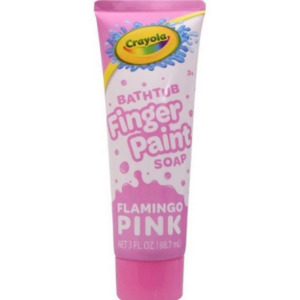Bath Time Fun: Crayola Flamingo Pink Bathtub Finger Paint Soap