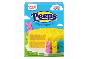 Duncan Hines PEEPS Yellow Cake Mix, 15.25 oz + Frosting