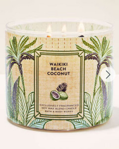 Three Wick Candle: Waikiki Beach Coconut3-Wick Candle