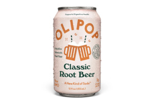 Drinks: OLIPOP Prebiotic Soda, Classic Root Beer, 12 fl oz