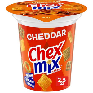 Chex Mix Cheddar Flavored Snack Mix, Snack Cup, 2.5 oz