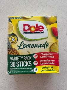 ** Damaged Packaging ** Dole Lemonade Variety Powder Mix, Tropical, Classic, & S&hellip;
