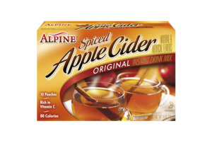 Drinks: Alpine Spiced Cider Original Powdered Drink Mix, Apple Flavor, 10 Pouches