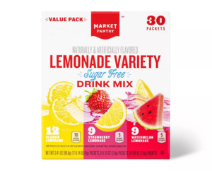 Drinks: Lemonade Variety Sugar-Free Drink Mix - 30ct - Market Pantry