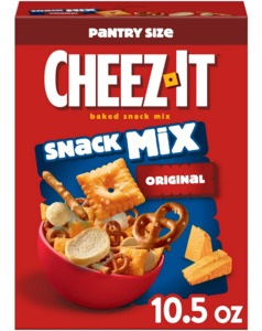 Snacks: Cheez-It Classic Snack Mix, Lunch Snacks, 10.5 oz