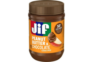 Jif Peanut Butter & Chocolate Flavored Spread, 15 oz Jar