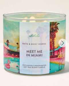 Three Wick Candle: Meet Me in Miami 3-Wick Candle