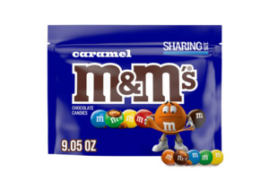 M&M's Caramel Milk Chocolate Candy, Sharing Size - 9.05 oz Bag