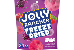 JOLLY RANCHER Freeze Dried Mixed Berry Flavored Candy Bag, 3.1 oz