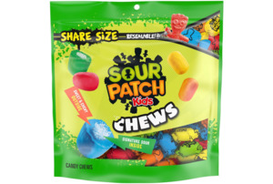 Chocolate Candy: SOUR PATCH KIDS Chews Soft & Chewy Candy, Share Size, 8.12 oz