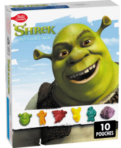 Snacks: Betty Crocker Fruit Snacks Shapes Shrek - 8oz/10ct