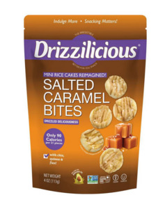 Snacks: Drizzilicious Salted Caramel Drizzled Mini Rice Cake - 4oz