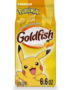 Snacks: Goldfish Limited Edition Pikachu Cheddar Crackers - 6.6oz
