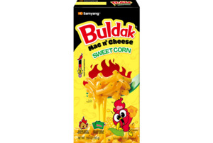 Pantry: Buldak Mac & Cheese Sweet Corn Flavor Box with Spicy Sauce