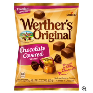Chocolate Candy: Werther's Original Soft Chocolate Covered Caramel Candy 2.22oz