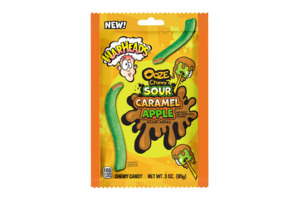 Warheads Halloween Ooze Chewz Caramel Apple Ropes 3oz