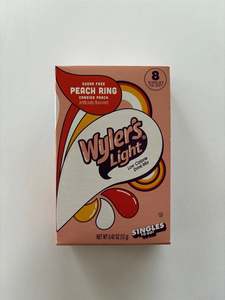 Wyler's Light Sugar Free Peach Ring Drink Singles to go 8ct