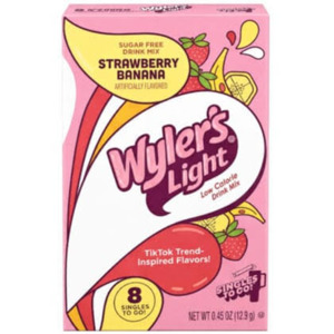 Wyler’s Light – Singles To Go – Watertok Strawberry Banana (8 Sachets)